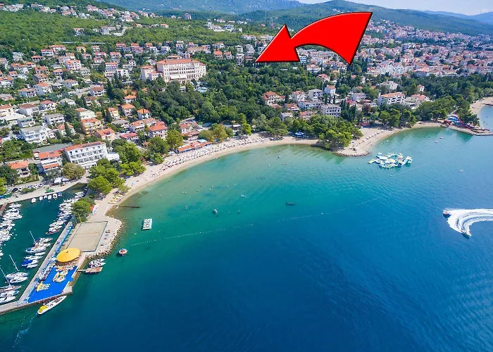 Lägenhet Modernes Mit Meerblick, 500 Meter Crikvenica